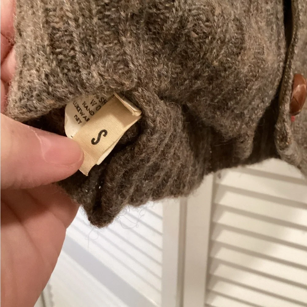 Saks Fifth Avenue Vintage Brown Tweed Cardigan 1960s Rare 100% wool RARE - Picture 9 of 13